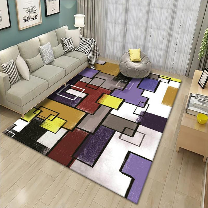 Geometric Patterned Area Rug Bowlift