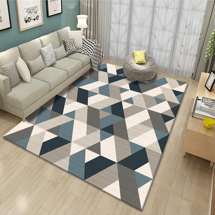 Geometric Patterned Area Rug Bowlift
