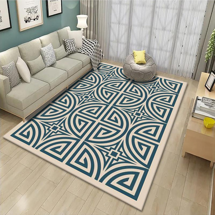 Geometric Patterned Area Rug Bowlift