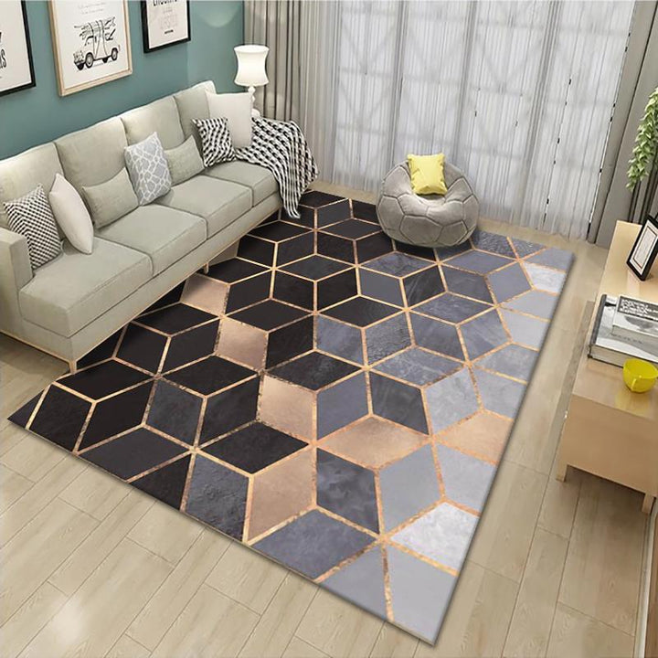 Geometric Patterned Area Rug Bowlift