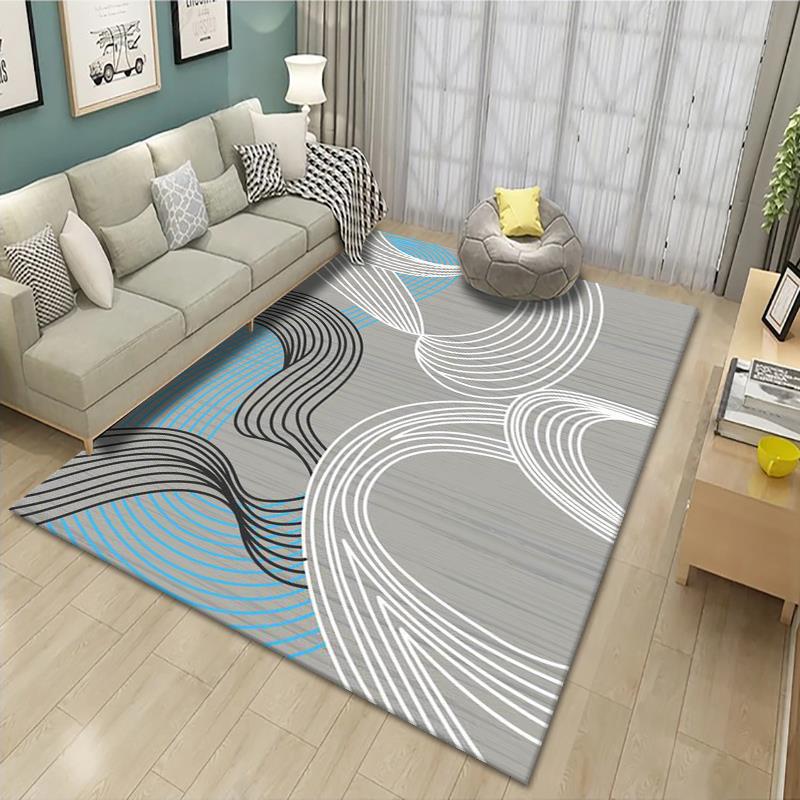 Geometric Patterned Area Rug Bowlift
