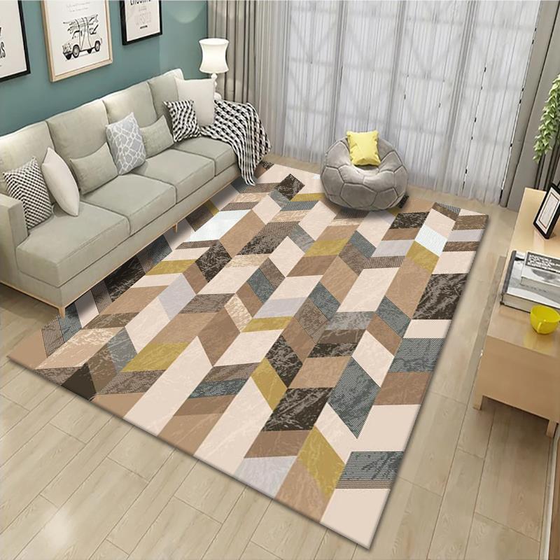 Geometric Patterned Area Rug Bowlift