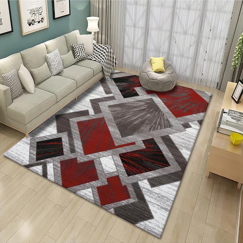 Geometric Patterned Area Rug Bowlift