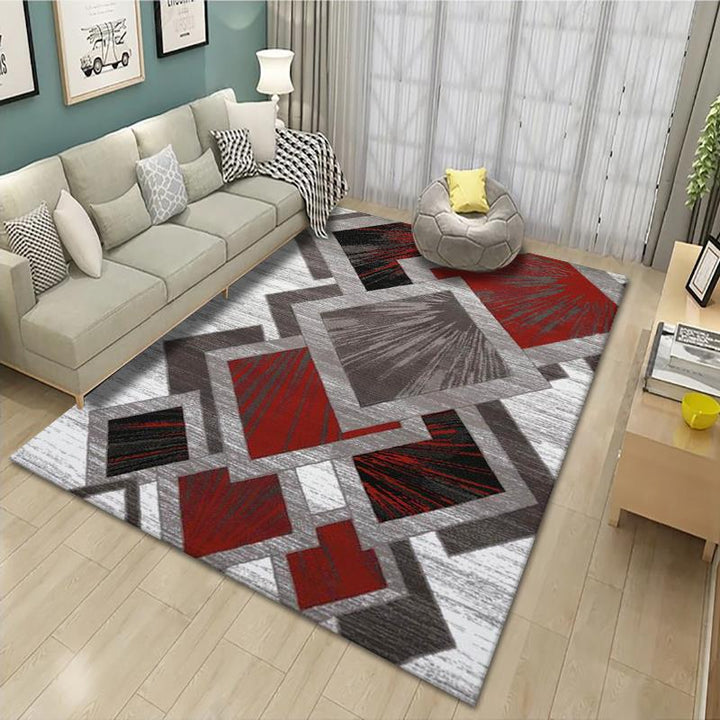 Geometric Patterned Area Rug Bowlift