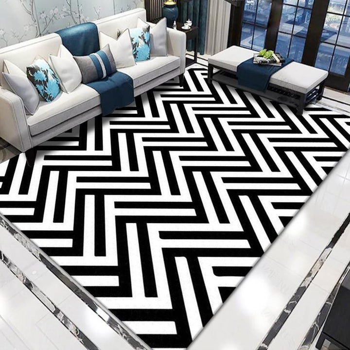 Geometric Pattern Area Rug Bowlift