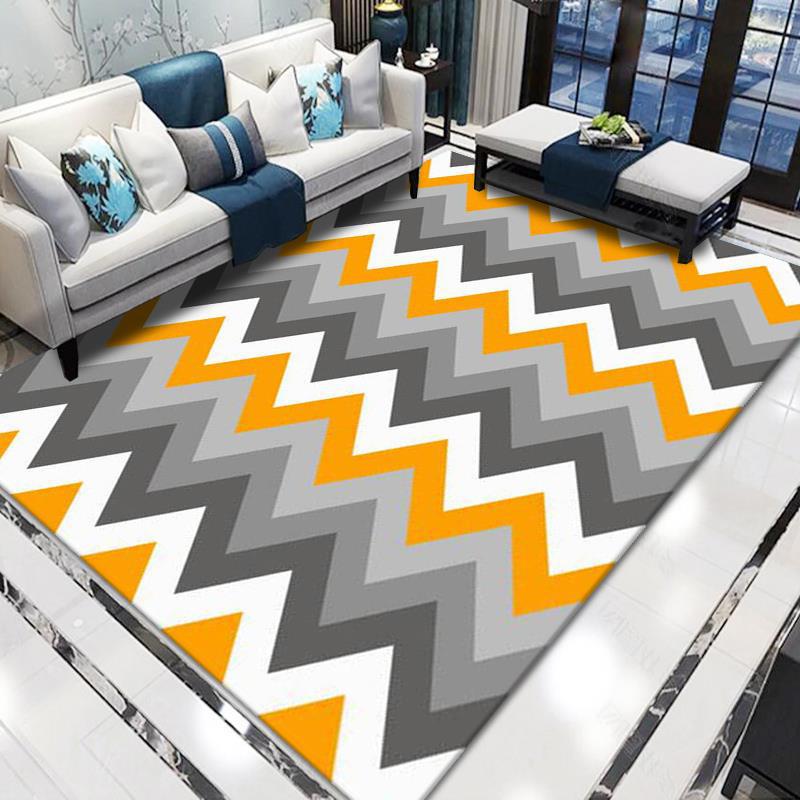 Geometric Pattern Area Rug Bowlift