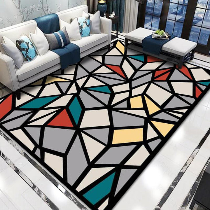 Geometric Pattern Area Rug Bowlift