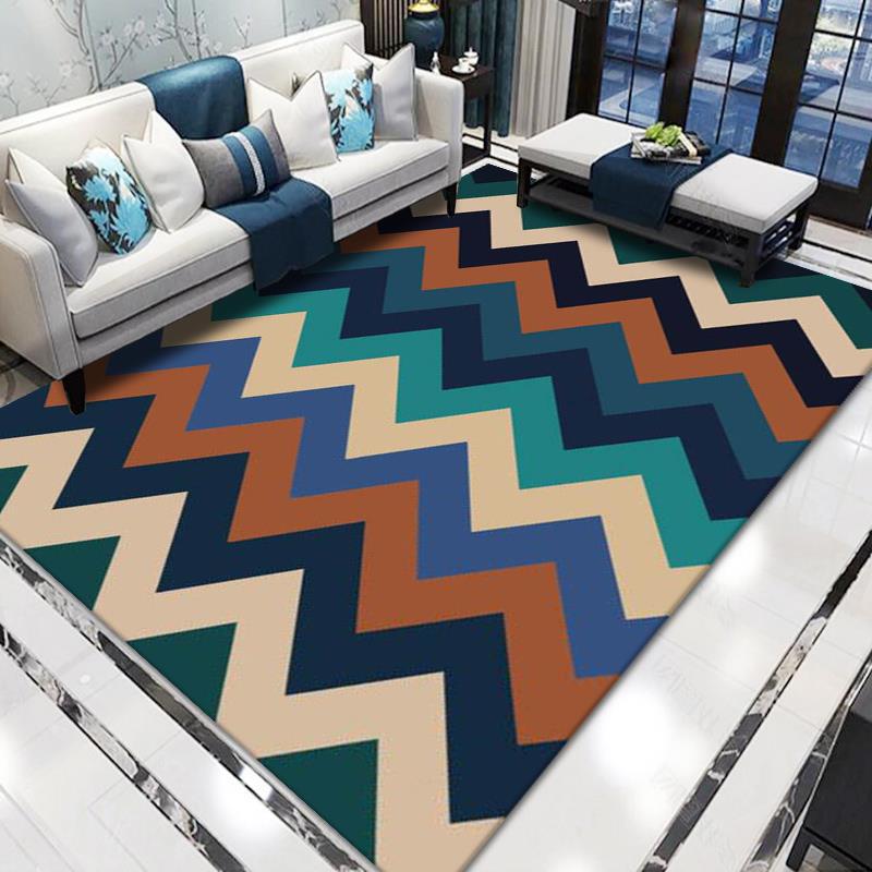 Geometric Pattern Area Rug Bowlift