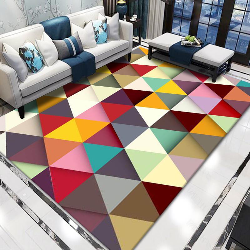Geometric Pattern Area Rug Bowlift