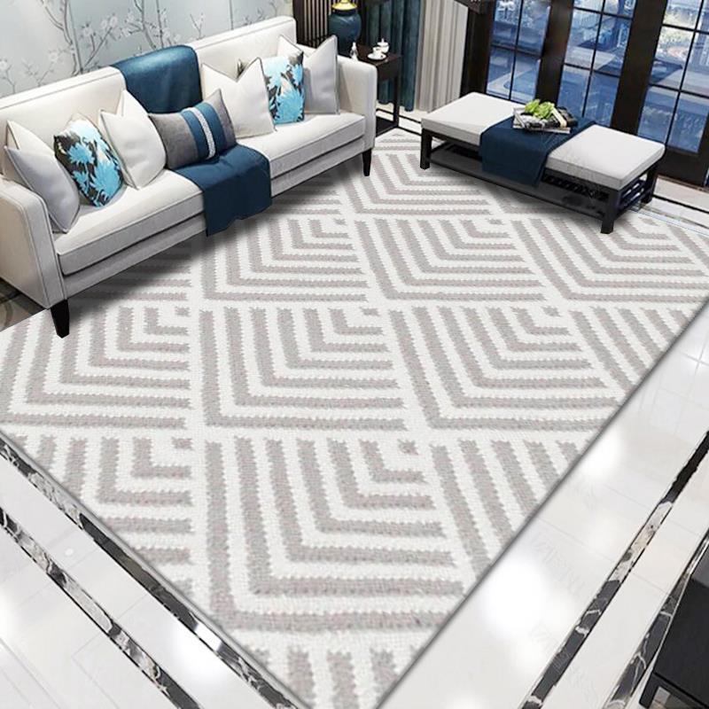 Geometric Pattern Area Rug Bowlift