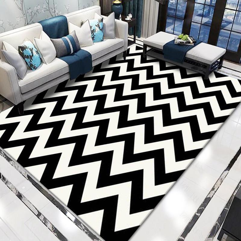 Geometric Pattern Area Rug Bowlift