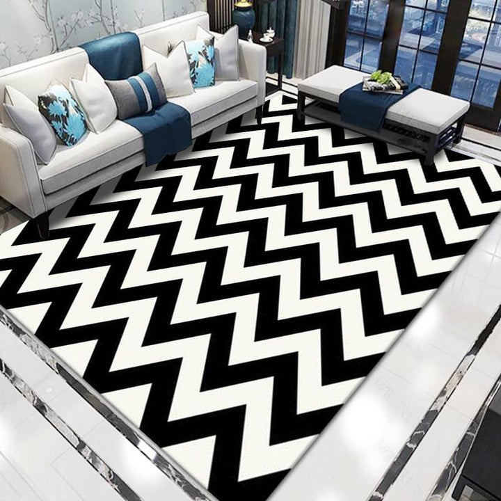 Geometric Pattern Area Rug Bowlift