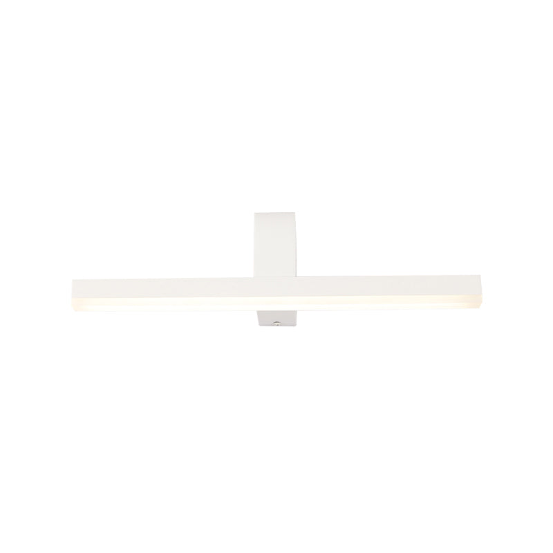 BowLift | LED Bathroom Mirror Light Modern Style Black/White Wall Lighting Ideas with Slim Metal Shade in Warm/White Light