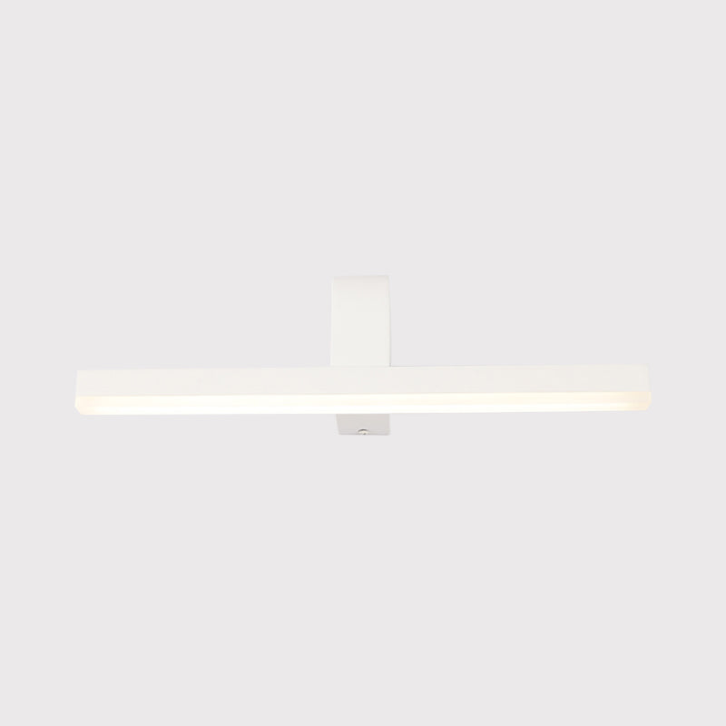 BowLift | LED Bathroom Mirror Light Modern Style Black/White Wall Lighting Ideas with Slim Metal Shade in Warm/White Light