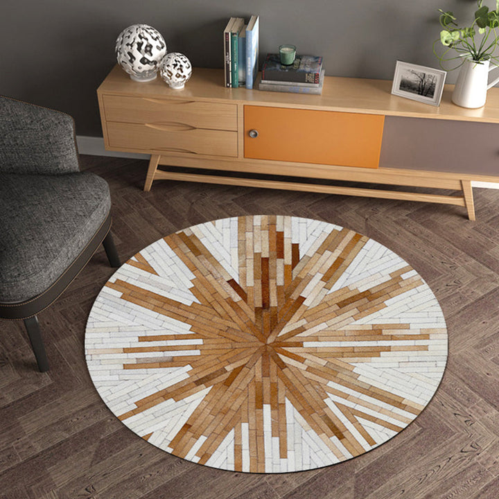 Modern living room rug Multicolored geometric pattern rug Polypropylene Washable Non-slip Pet-friendly rug | Bowlift