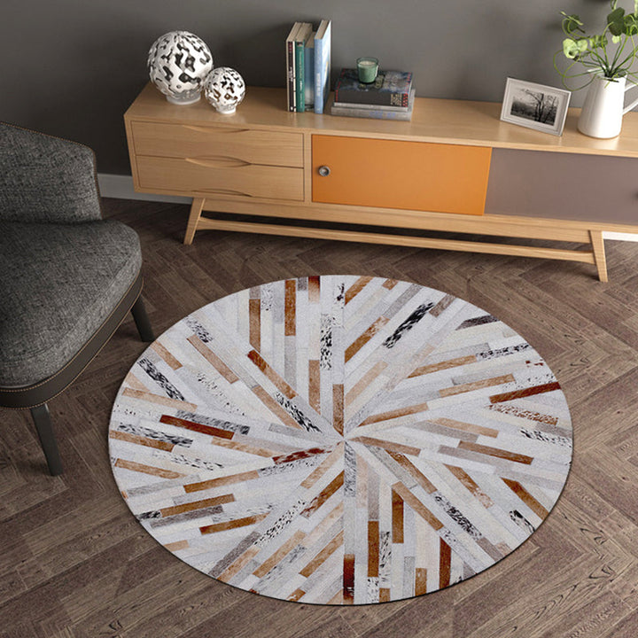 Modern living room rug Multicolored geometric pattern rug Polypropylene Washable Non-slip Pet-friendly rug | Bowlift