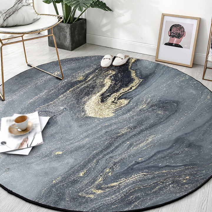 BowLift | Gray abstract carpet Polyester Modernism carpet washable non-slip backing carpet for decoration