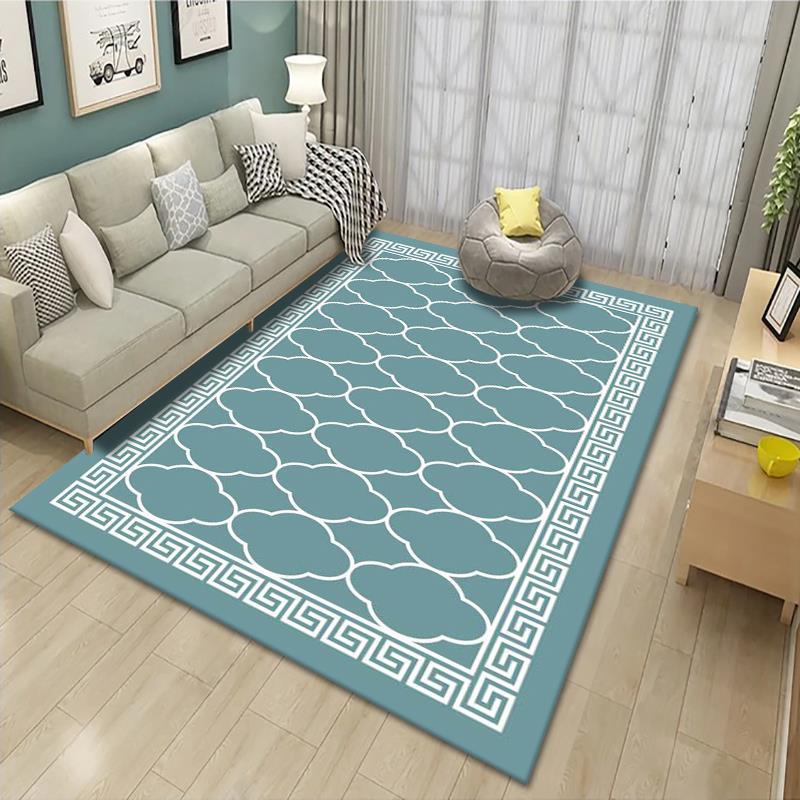 Geometric Patterned Area Rug Bowlift