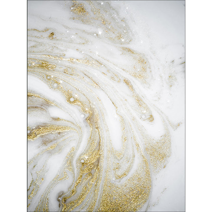 BowLift | Unique Abstract Area Rug Gold New Rug Polypropylene Pet Friendly Washable Non-Slip Area Rug for Home