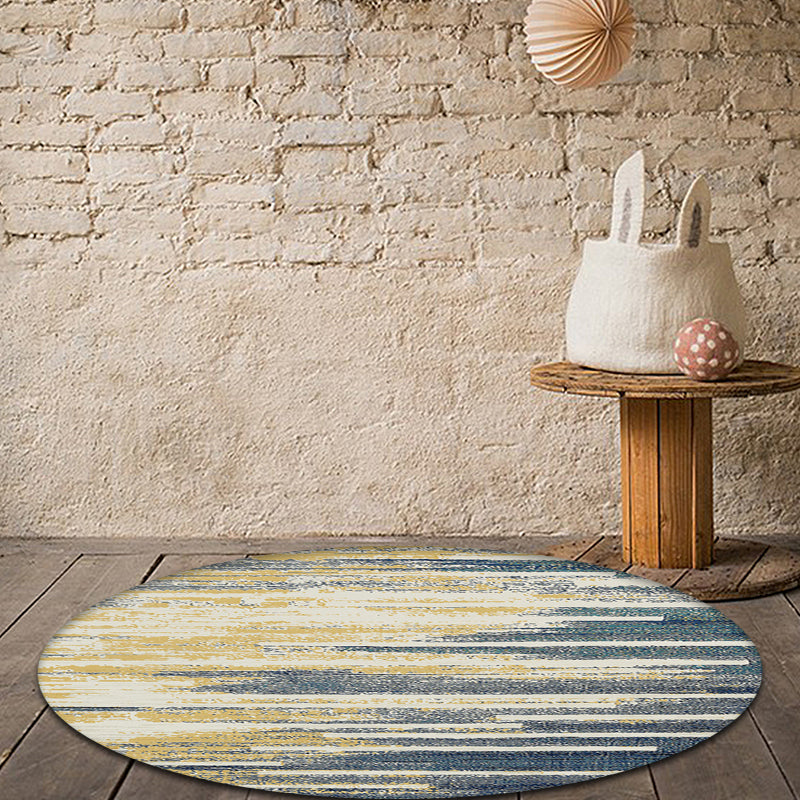 BowLift | Multicolor Industrial Indoor Rug Polyester Abstract Rug Pet Friendly Washable Non-Slip Carpet for Living Room
