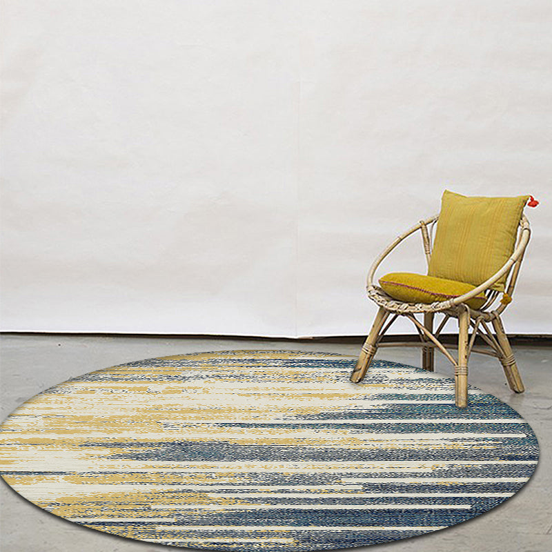 BowLift | Multicolor Industrial Indoor Rug Polyester Abstract Rug Pet Friendly Washable Non-Slip Carpet for Living Room
