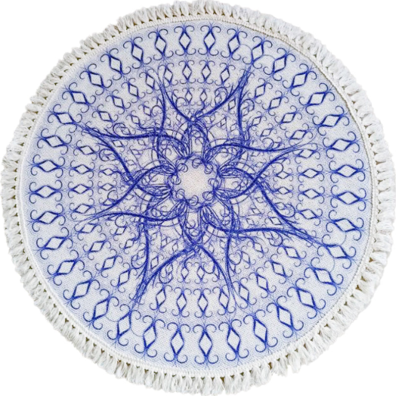 Traditional tribal flower pattern rug Multicolored Moroccan rug Flax pet-friendly washable non-slip rug for the bedroom | Bowlift