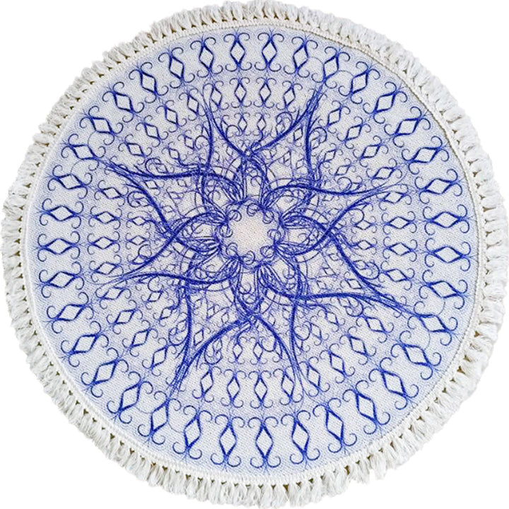 Traditional tribal flower pattern rug Multicolored Moroccan rug Flax pet-friendly washable non-slip rug for the bedroom | Bowlift