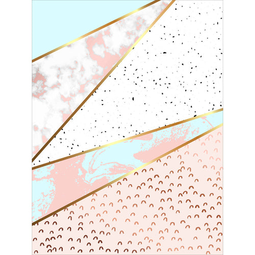 Decorative geometric patterned rug with dots Pink Nordic rug polyester washable non-slip rug for the living room | Bowlift