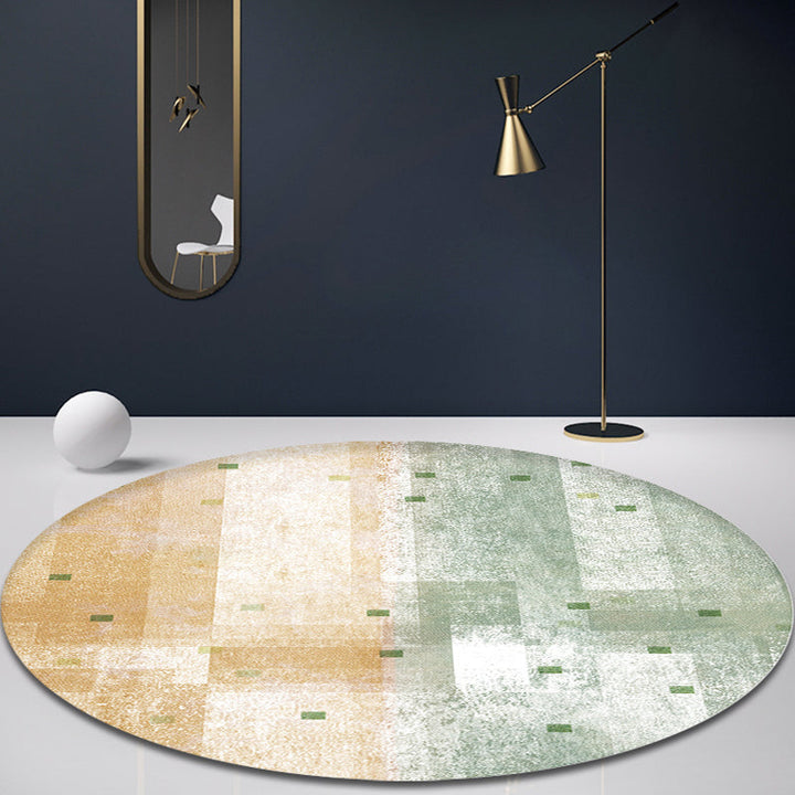 BowLift | Contemporary Bedroom Carpet Multicolor Abstract Rug Synthetic Washable Non-Slip Pet-Friendly Indoor Rug