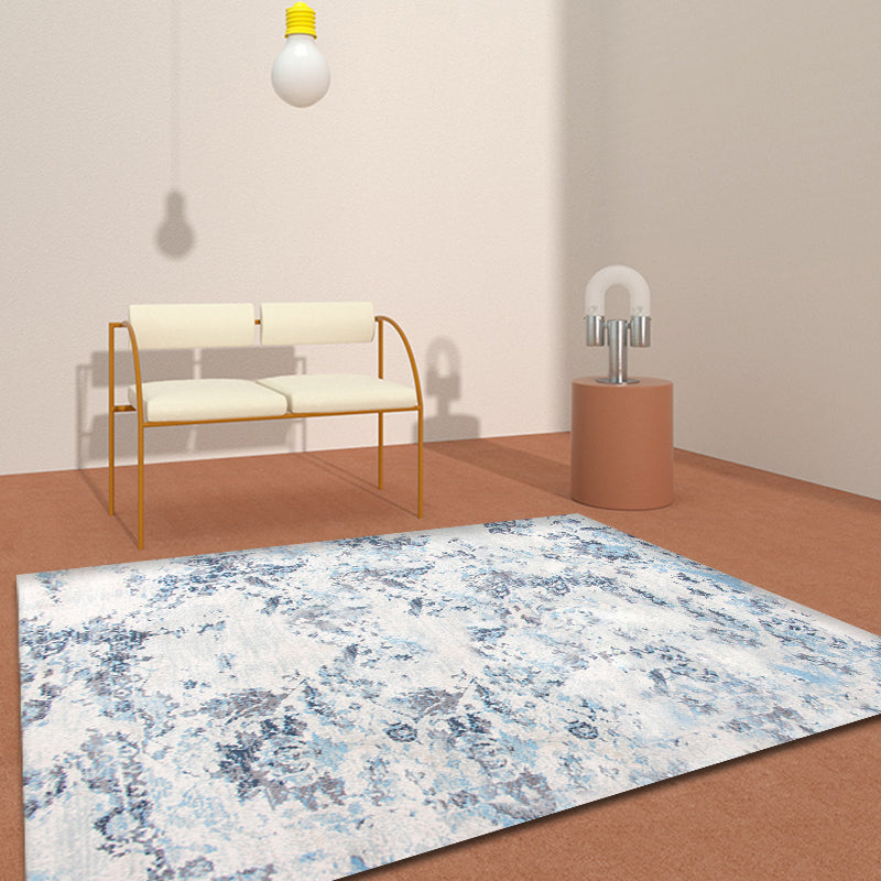 BowLift | Multicolored Shabby Chic Rug Polypropylene Abstract Rug Pet-Friendly Washable Non-Slip Rug for Living Room