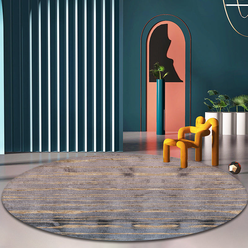 BowLift | Gray abstract rug polypropylene Shabby Chic rug washable non-slip backing rug for the living room