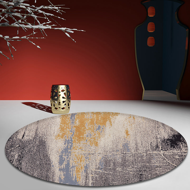 BowLift | Gray abstract rug polypropylene Shabby Chic rug washable non-slip backing rug for the living room