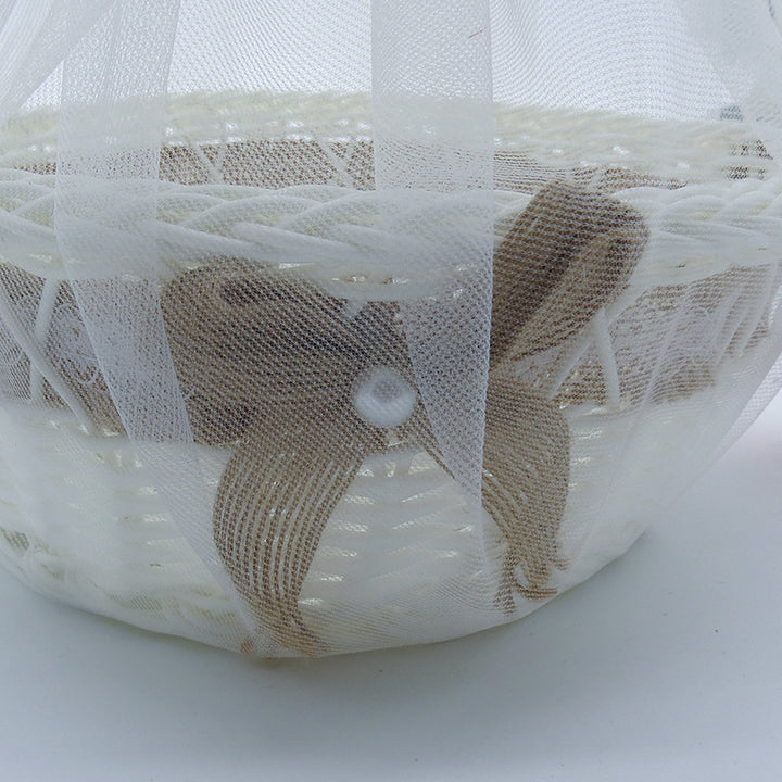 Ladies Wedding Basket with Satin Ribbon Bowlift