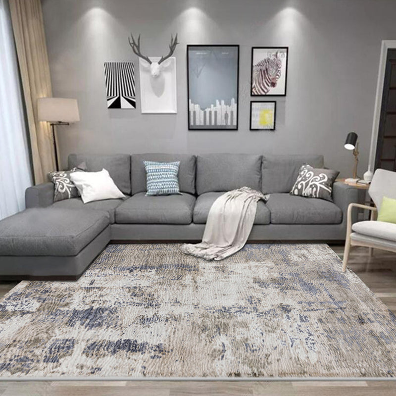 BowLift | Industrial living room rug abstract rug polyester washable non-slip pet-friendly carpet