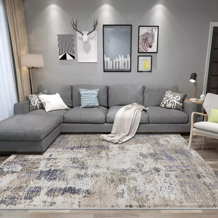 BowLift | Industrial living room rug abstract rug polyester washable non-slip pet-friendly carpet