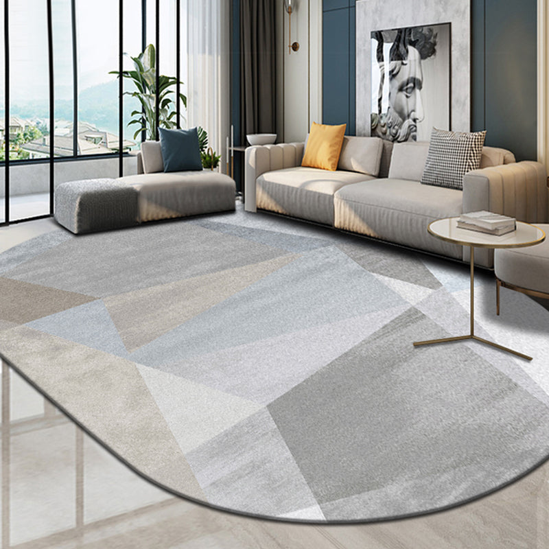 BowLift | Multi-Color Living Room Rug Minimalist Geometry Rug Synthetic Non-Slip Back Rug