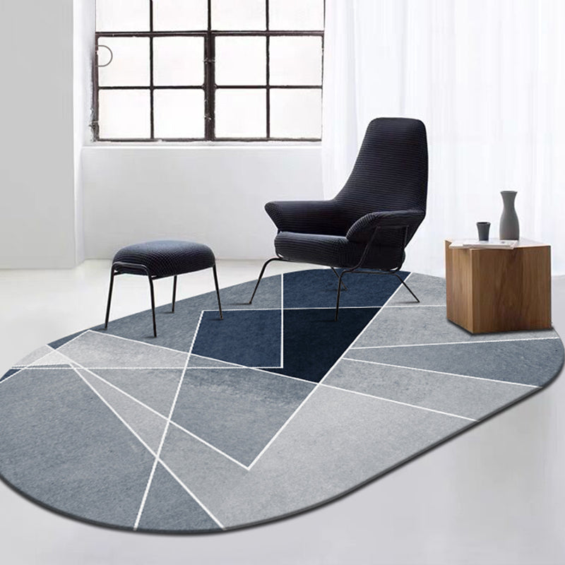 BowLift | Multi-Color Living Room Rug Minimalist Geometry Rug Synthetic Non-Slip Back Rug