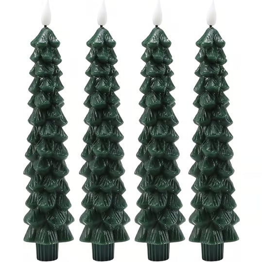 BowLift | LED Christmas Candle with Music | Christmas Tree Decoration | Flickering Light & Warm White | Safe Candle Lighting