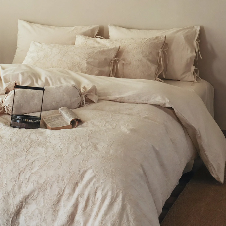 Cotton-linen bedding, 4-piece, year-round