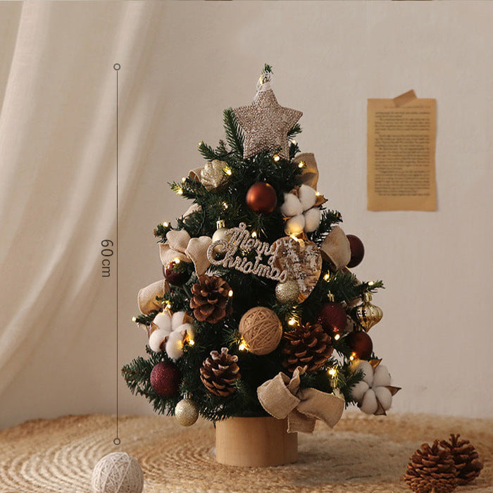 Artificial Christmas tree with lighting, PE, 40-90 cm