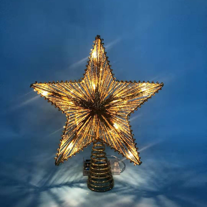 LED Christmas tree topper, illuminated, various designs