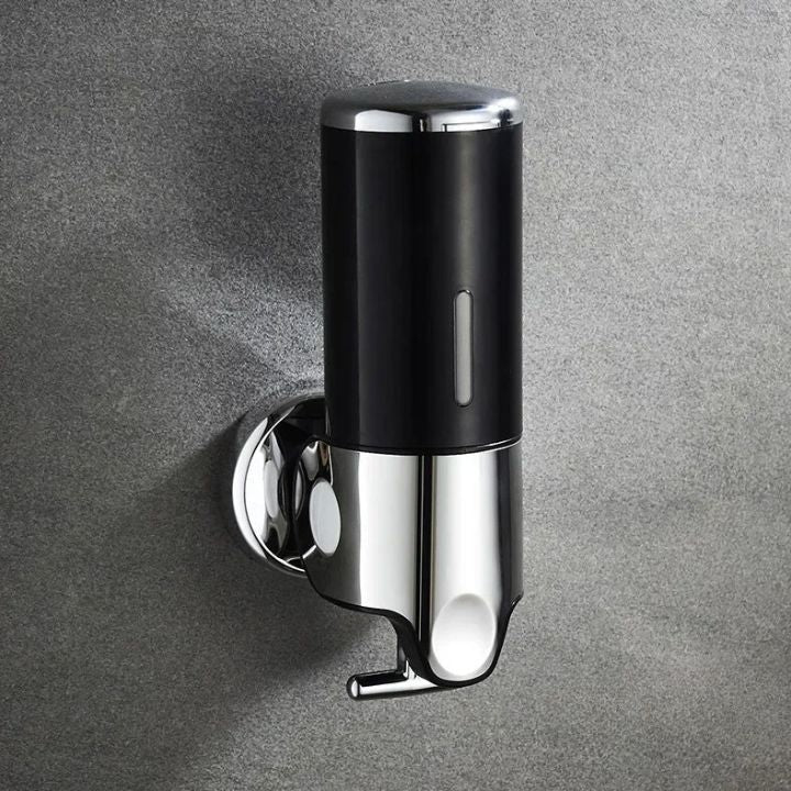 BowLift | Wall Mounted Soap Dispenser | SudsStation Bathroom Organizer | Stainless Steel & ABS | 16.9 fl oz | Set of 1–3