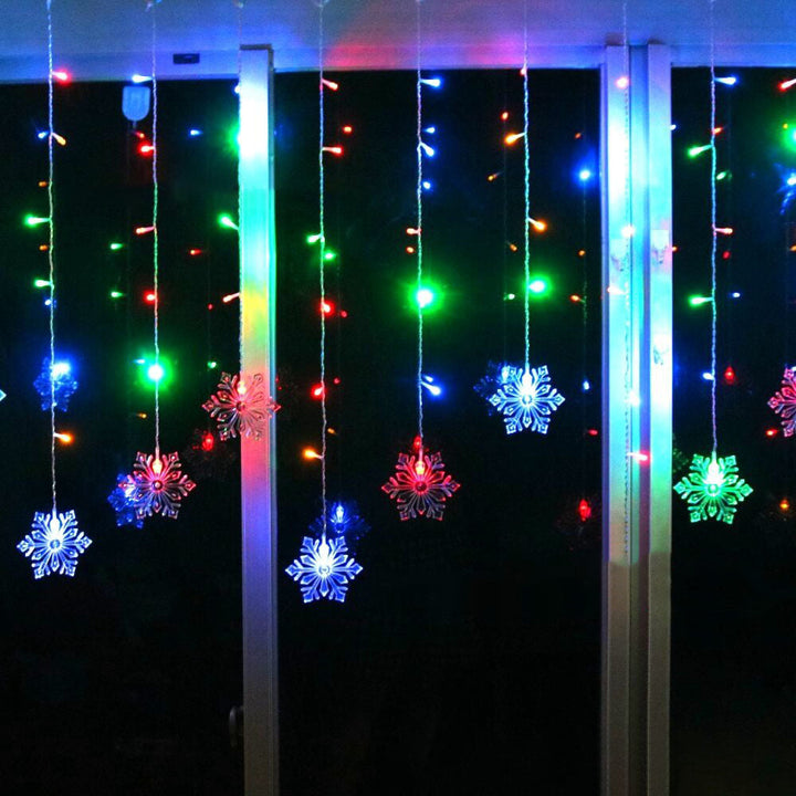 BowLift | Snowflake Remote Control Ice Strip Light Blinking LED Decorative String Lights