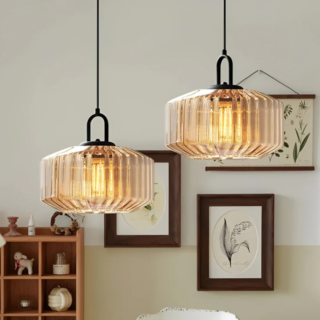 BowLift | Retro Colored Glass Pendant Lamp