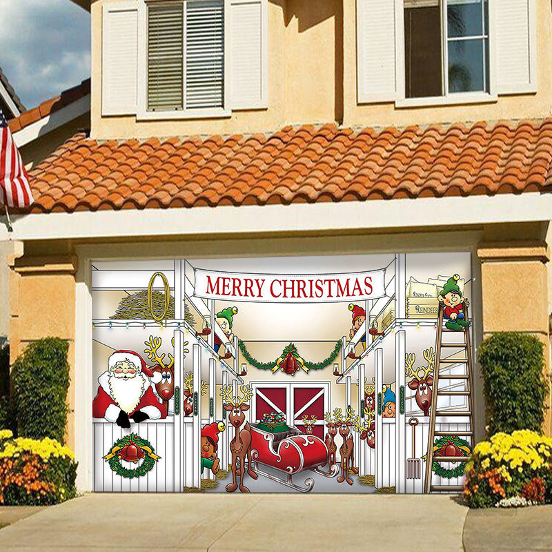 BowLift | Snow Garage Door Banner Ornament