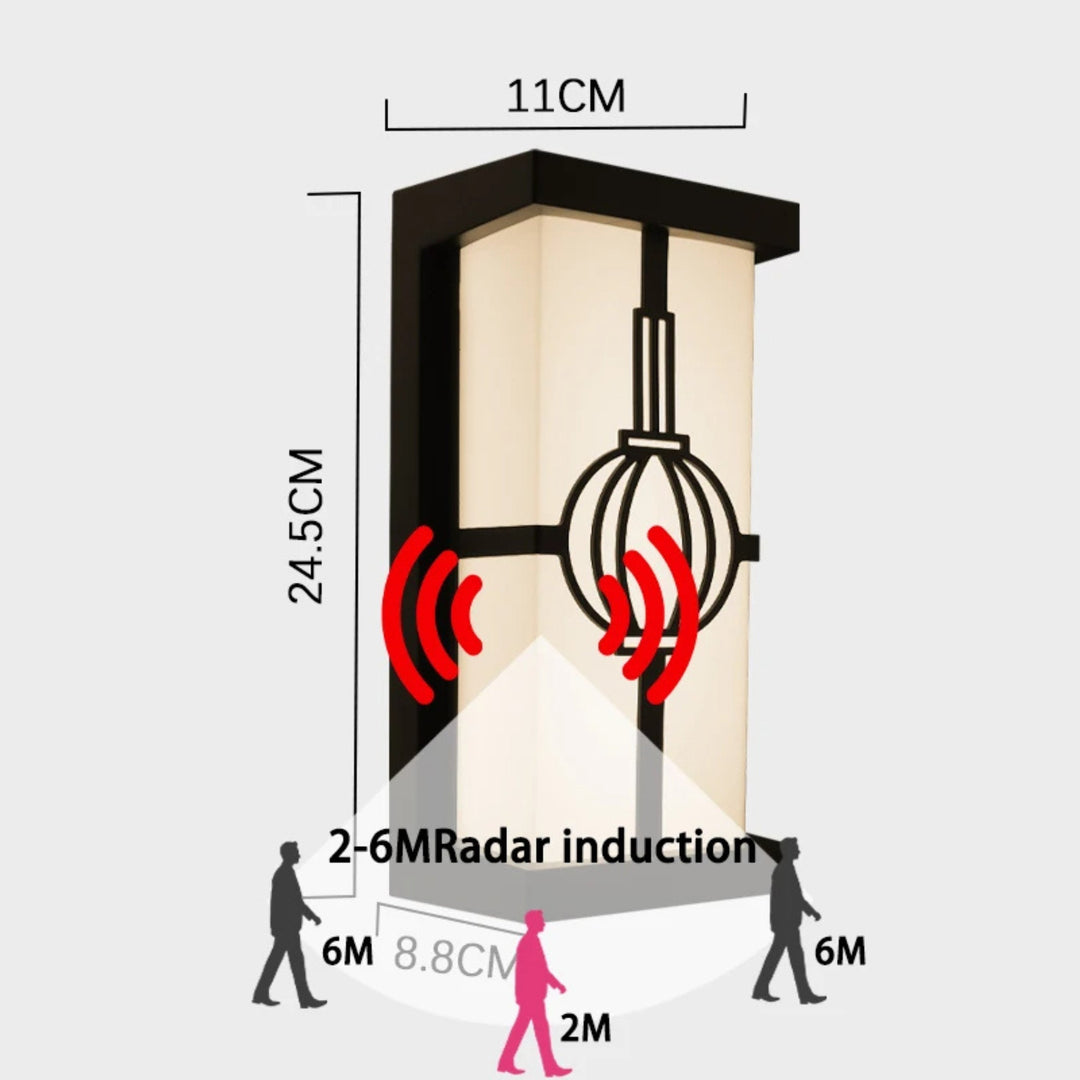 BowLift | LumeRadar – Modern LED Outdoor Wall Light with IP65 Waterproof & Motion Radar Sensor