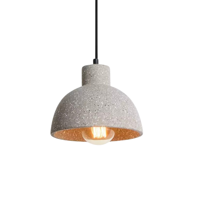 BowLift | UrbanLume – Modern Cement Hanging Lamp