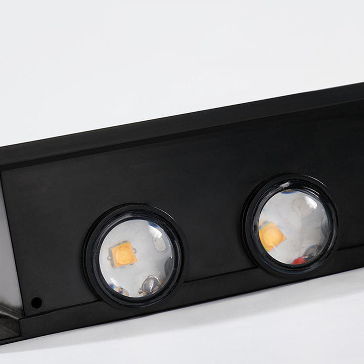 BowLift | Lumiora Modern Solar-LED Wall Lamp for Outdoors | Rectangular Design | IP56 Waterproof | Different Sizes & Light Intensities