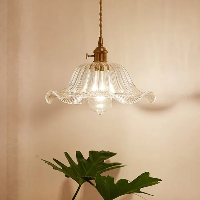 OpulentGlow Pendant – Elegant Glass Hanging Lamp Bowlift