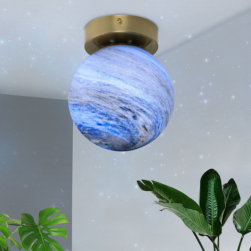 BowLift | Glass Ceiling Light Modern Globe Fixture
